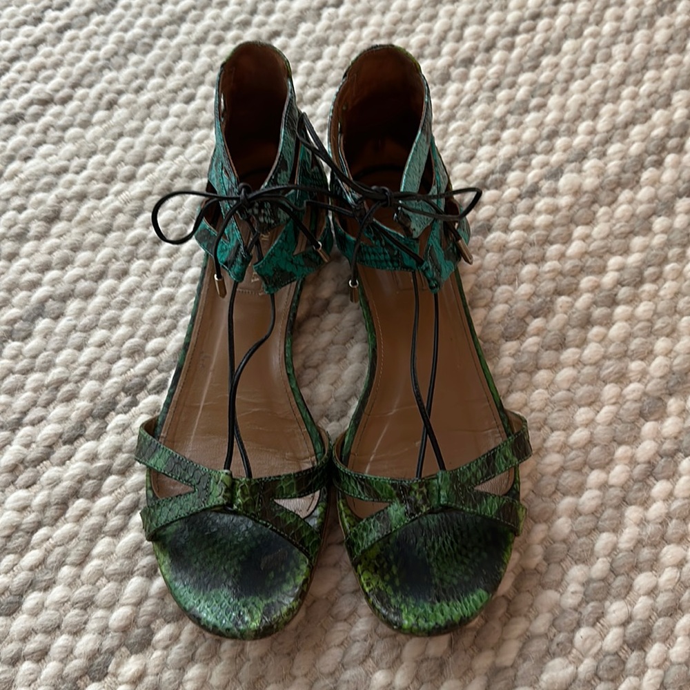 AQUAZZURA Beverly Hills Flats WITH BOX & DUST BAG Size EU 39